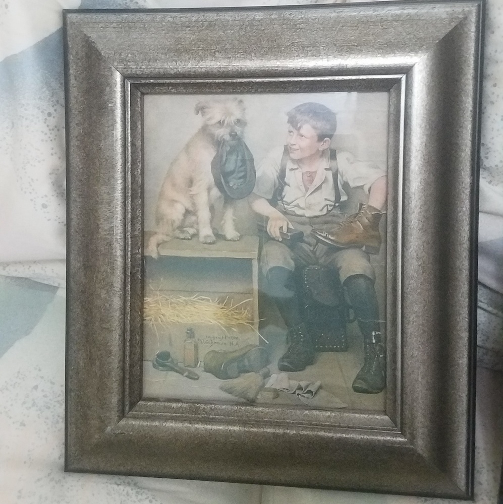 Adorable framed picture